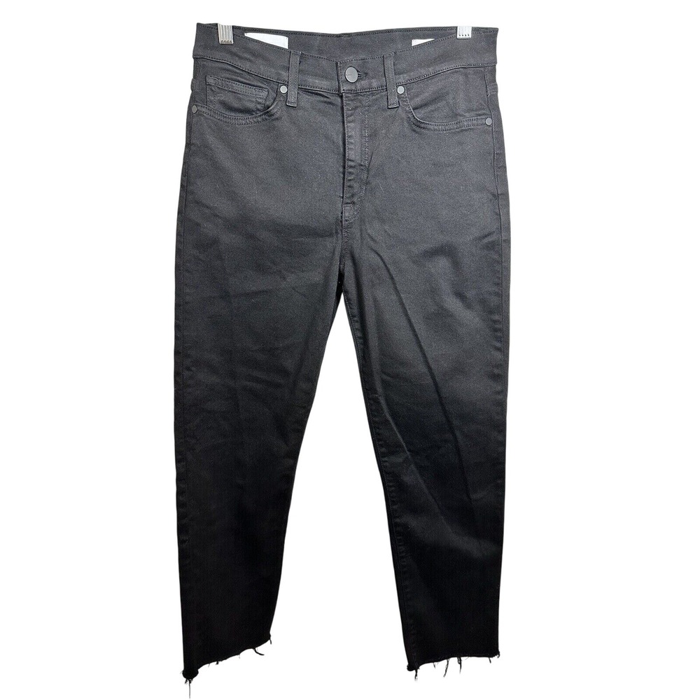 BLDWN Jeans Women 28 Black Vintage Straight Raw Hem Denim 24DU221008